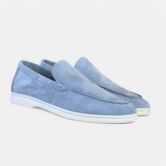 Adelmo™ | Mokassins aus Wildleder in Hellblau