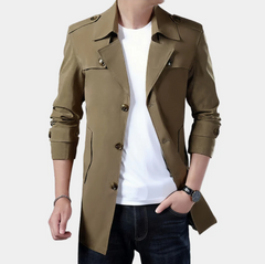 Wynter | Modischer und minimalistischer Sommermantel in Khaki