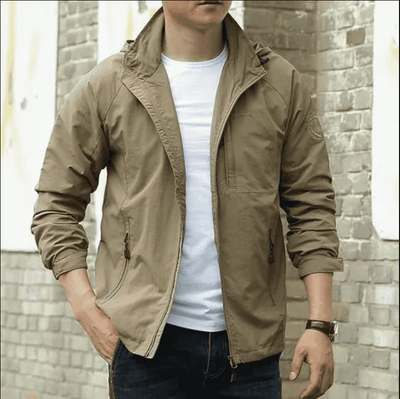 Kapuzenjacke mit Reißverschluß und Taschen für Männer