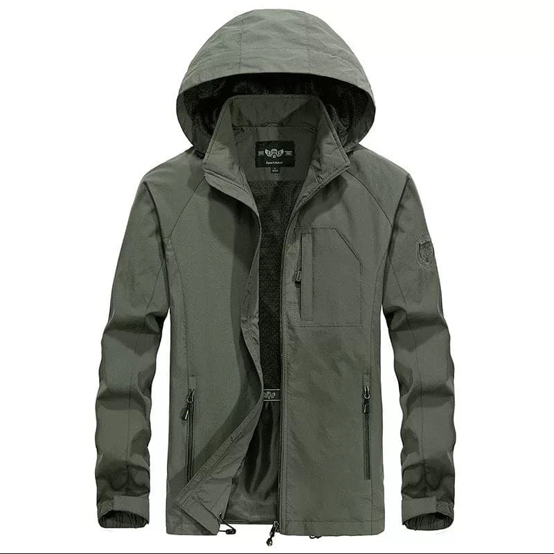 Kapuzenjacke mit Reißverschluß und Taschen für Männer