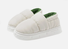 Unisex Warmer Hausschuhe | Winter in Weiß