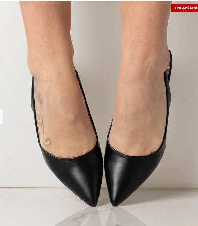 Maura® | Stilvolle schwarze Schuhe mit schwarzem Riemen