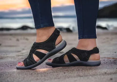 Nuria® | Sommersandalen für Damen in Schwarz
