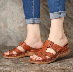 Mina® | Orthopädische Sandalen für Damen in Braun