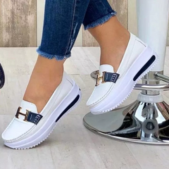 Emiliah - Damen Plateau Turnschuhe in Weiß