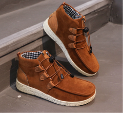 August - Schuhe mit Kordelzug - Stilvolles Samt-Design in Braun