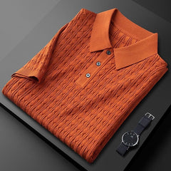 Christian - Premium polo shirt in Orange