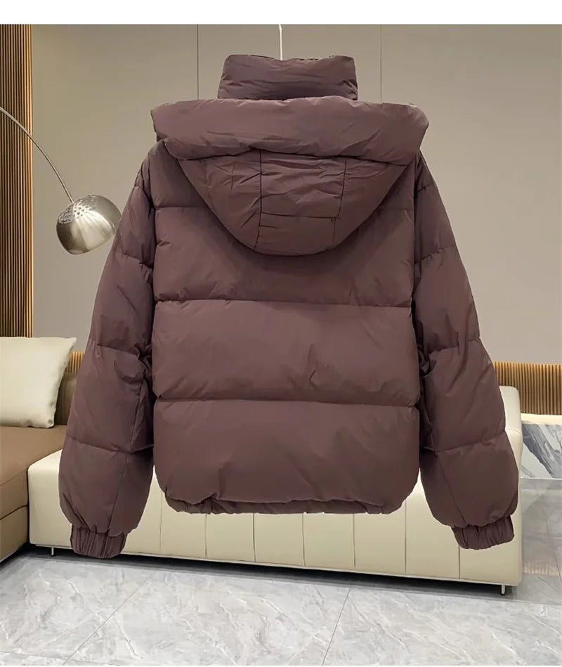 Simonne - Winterjacke - Stil mit Kapuze