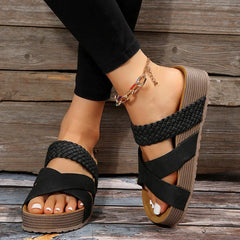 Rosie® | Hochwertige modische Sandalen für Chic in Schwarz