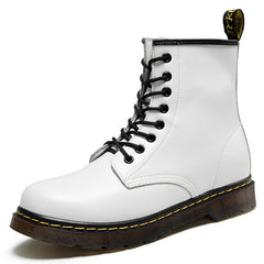 Herren Klassisch Knöchel Stiefel | Flach in Weiß