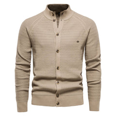 Ottmar | Exklusive Baumwoll-Cardigan in Khaki