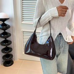 Chloe - Hobo-Tasche aus Leder - Mode Handtasche in Kaffee