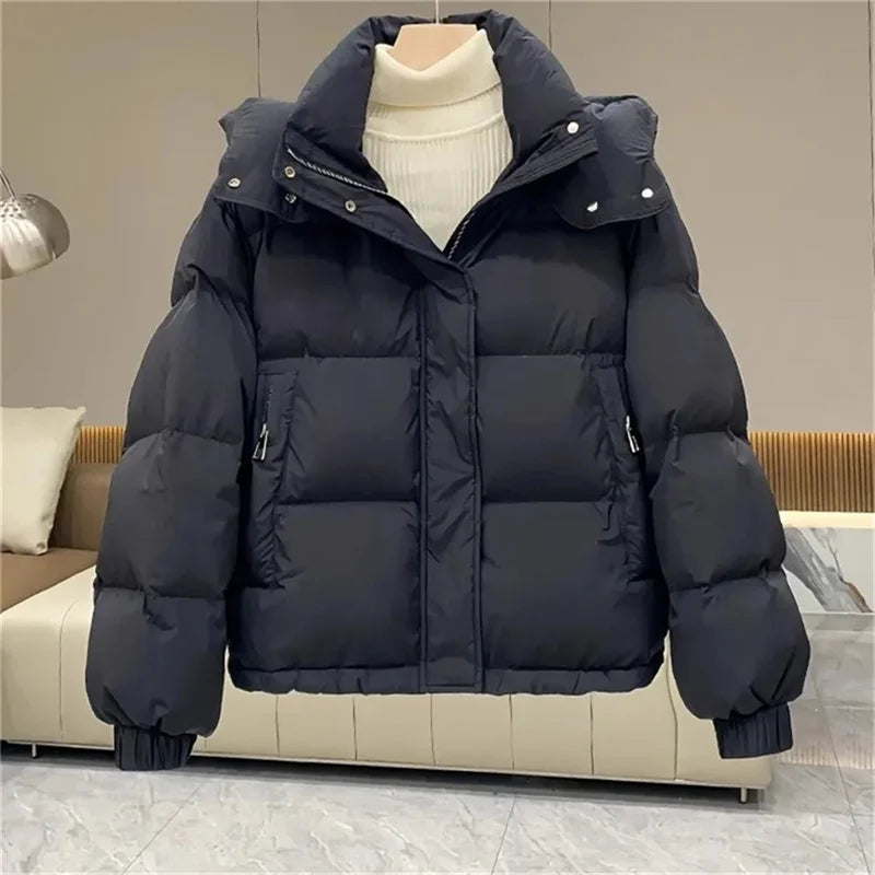 Simonne - Winterjacke - Stil mit Kapuze