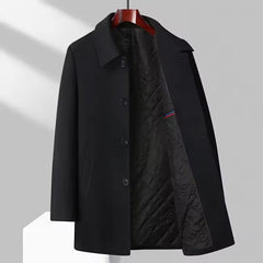 Edwin -| Herren Warme mantel in Schwarz