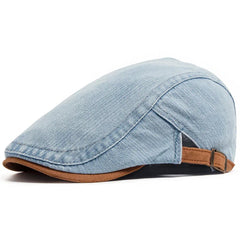 Otto | Premium Denim Flat Cap für Herren (1+1 GRATIS) in Hellblau