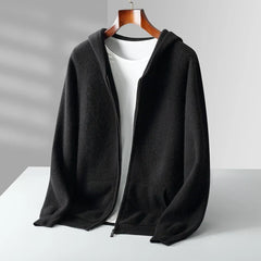 Lucerne Cashmere Hoodie in Black