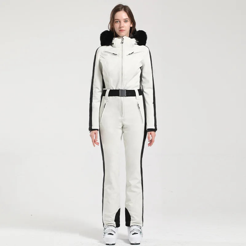 Einteiliger Skianzug für Damen | Wintersportbekleidung