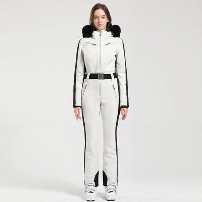 Einteiliger Skianzug für Damen | Wintersportbekleidung