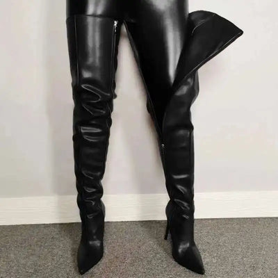Damen-Overknee-Stiefel | Hohe Absätze