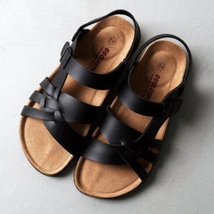 Ottilie | Classic Comfort Sandalen in Schwarz