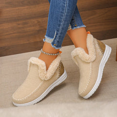WinterEase™ Sneakers mit Handgefertigter Verarbeitung und Weichem Plüschfutter / Premium-Komfort mit Modernem Design! in Apricot