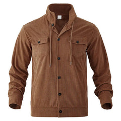 Velkor™ Jacke mit Gerippter Textur und Raffinierter Ausstrahlung in Braun