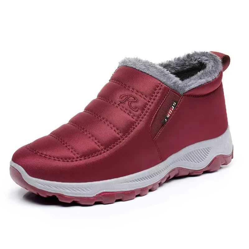 Modische Schlupf-Winterstiefel für Damen | Mit Reißverschluss