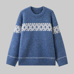 William | Vintage Icelandic Sweater in Blue