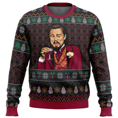 Herren Weihnachtspullover | Winter in Rot