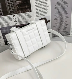 Blake - Box-Förmige Tasche - Unisex Crossbody in Weiß