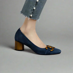 Minna | Elegante und bequeme Damensandalen in Dunkelblau