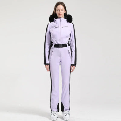 Einteiliger Skianzug für Damen | Wintersportbekleidung