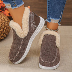 WinterEase™ Sneakers mit Handgefertigter Verarbeitung und Weichem Plüschfutter / Premium-Komfort mit Modernem Design! in Kaffeebraun