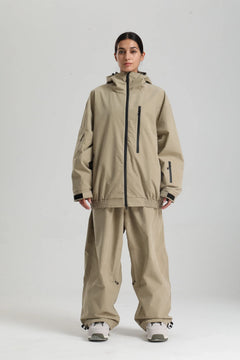 Unisex Winter Skianzug | Zweiteilig Satz in Beige