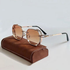 Sonnenbrille mit leichtem Rahmen für Erwachsene | Ideal für den Sommer in Braun