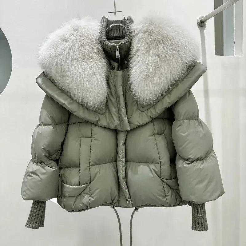 ComfyFur - Pelz-Daunenjacke