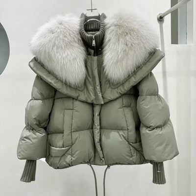 ComfyFur - Pelz-Daunenjacke