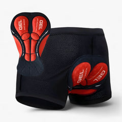 SeatCloud Gepolsterte Motorrad-Fahrshorts in Rot