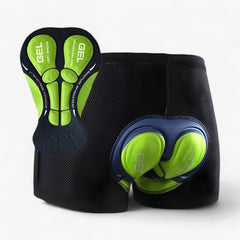 SeatCloud Gepolsterte Motorrad-Fahrshorts in Grün