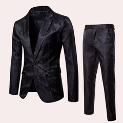 Herren 2-Teiler Hochzeitsgast Anzug | Blazer und Hosen in Schwarz