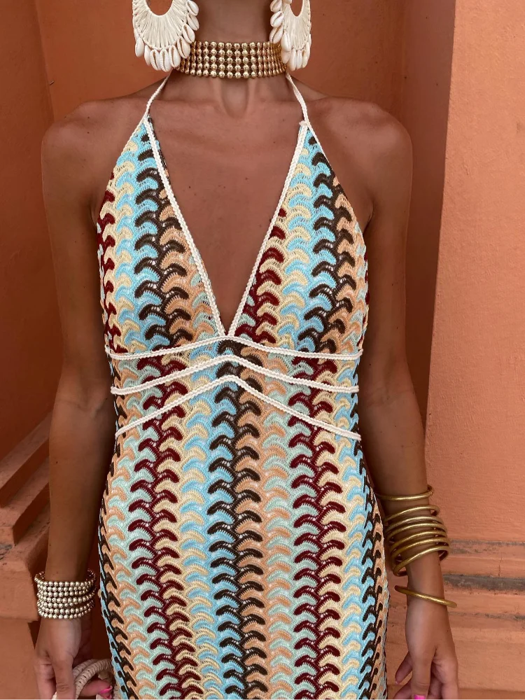 Serena  | Langes Kleid mit offenem Rücken