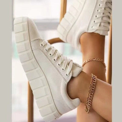 Dicker Sohle Schnürsneaker für Damen