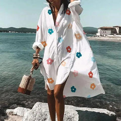 Ysolde - Stilvolles, bequemes Sommerkleid in Blumendruck