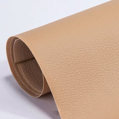 Selbstklebender Lederreparaturflicken 50 x 137 cm in Khaki