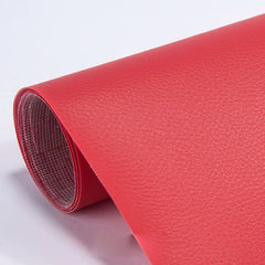 Selbstklebender Lederreparaturflicken 50 x 137 cm in Rot