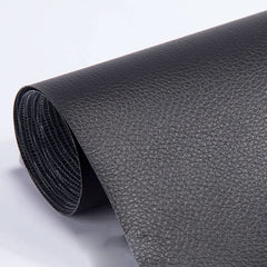 Selbstklebender Lederreparaturflicken 50 x 137 cm in Schwarz