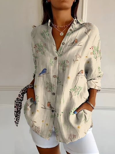 Selina - Blumenbluse Mit Eleganter Passform Vielseitig Und Bequem