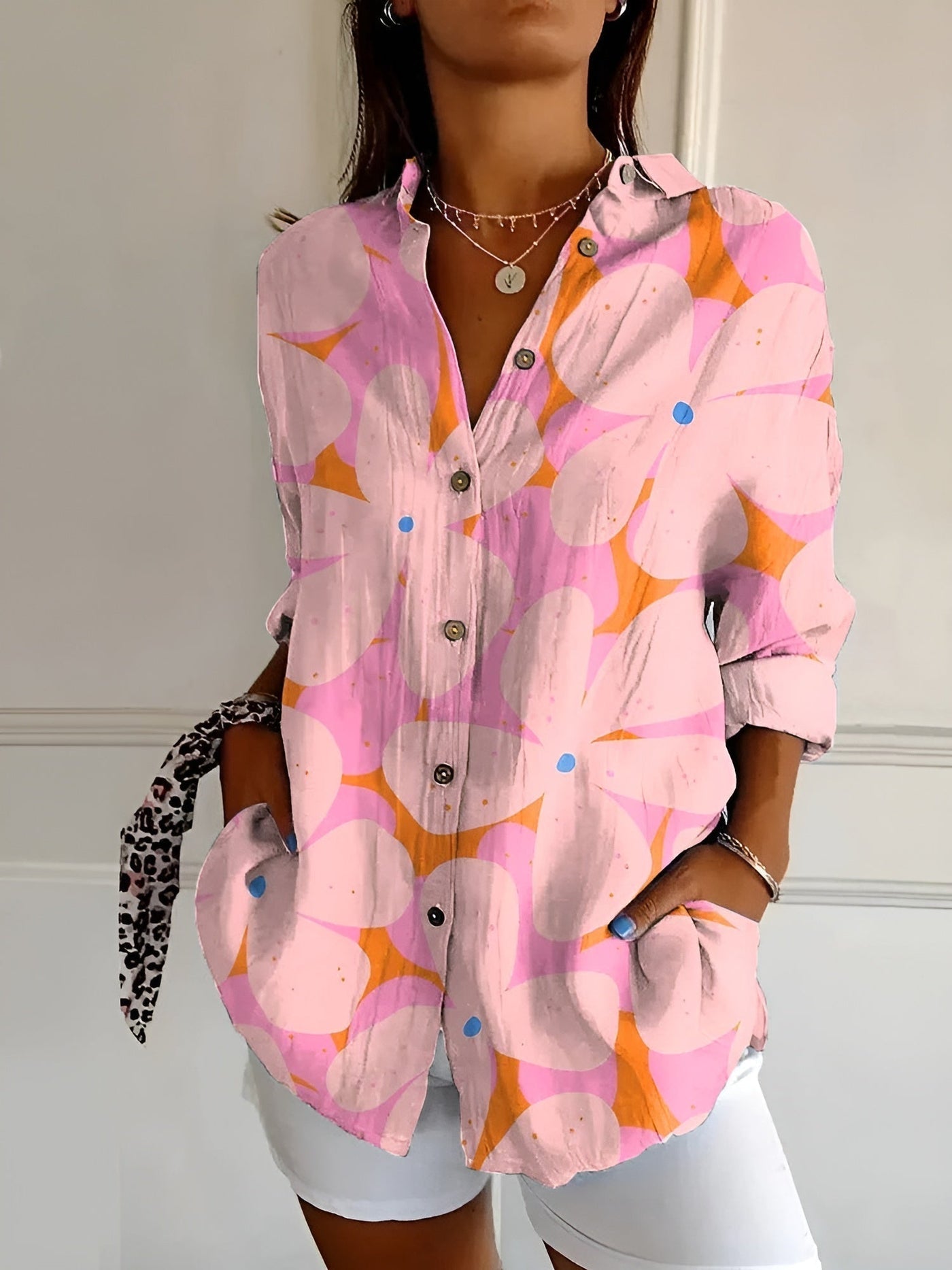 Selina - Blumenbluse Mit Eleganter Passform Vielseitig Und Bequem