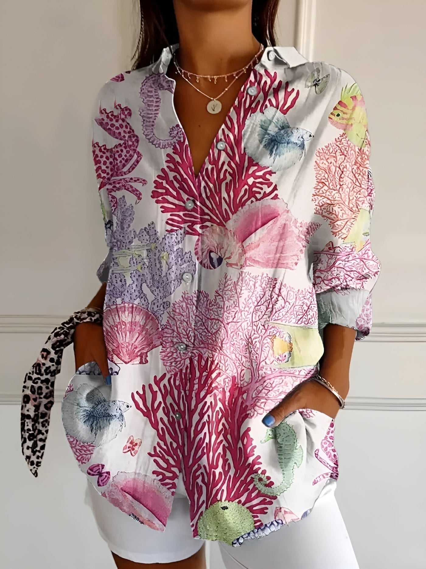 Selina - Blumenbluse Mit Eleganter Passform Vielseitig Und Bequem