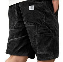 Lucas - Veredelte Cargoshorts in Schwarz